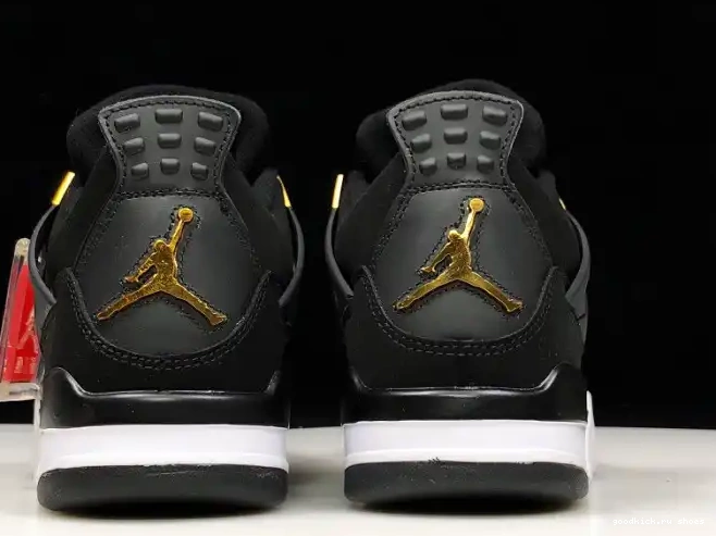 308497-032 Air 4 Royalty Gold-White Black Metallic Jordan 0327